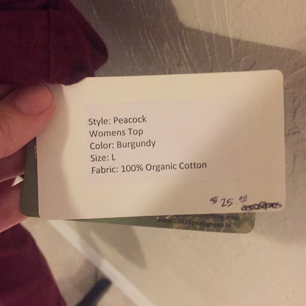 NWT Do U Speak Green Plum One-Shoulder Tee! - Picture 3 of 6